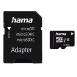 Hama 256GB microSDXC Card with SD Adapter, Class 10 UHS-I, Up to 80MB/s