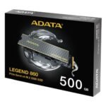 ADATA 500GB Legend 860 M.2 NVMe Gen4 SSD, M.2 2280, PCIe4, R/W 5000/3000 MB/s, PS5 Compatible - Image 3