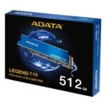 ADATA 512GB Legend 710 M.2 NVMe Gen3 SSD, M.2 2280, PCIe 3.0, 3D NAND, R/W 2400/1600 MB/s - Image 2