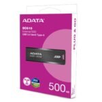 Adata SC610 500GB Pocket Size External SSD, USB 3.2 Gen2 Type-A, Capless Retractable Design, Key Ring - Image 6