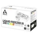 Arctic Liquid Freezer III A-RGB 240mm Liquid CPU Cooler, P12 PWM PST ARGB Fans & ARGB PWM Controlled Pump, White - Image 5