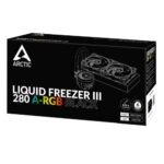 Arctic Liquid Freezer III A-RGB 280mm Liquid CPU Cooler, P14 PWM PST ARGB Fans & ARGB PWM Controlled Pump, Black - Image 5
