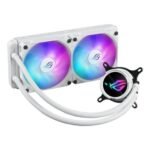Asus ROG STRIX LC III 240 ARGB White Liquid CPU Cooler, 240mm, 7th Gen v2 Asetek Pump, ARGB Fans, Rotatable Water Block - Image 2
