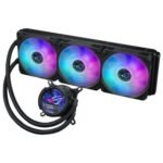 Asus ROG STRIX LC III 360 ARGB LCD Liquid CPU Cooler, 360mm, 7th Gen v2 Asetek Pump, ARGB Fans, Customisable LCD Display, Rotatable Water Block, Black