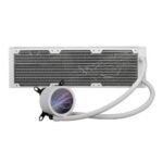 Asus ROG Ryuo III 360 ARGB 360mm Liquid CPU Cooler, 8th Gen Asetek Pump, 3 x ARGB Fans, Anime Matrix LED Display, White Edition