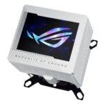 Asus ROG Ryujin III WB White Edition CPU Water Block, Full-Colour 3.5" LCD Customisable Screen, Embedded VRM Fan - Image 6