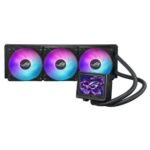 Asus ROG Ryujin III 360 ARGB Extreme 360mm Liquid CPU Cooler, 3x Enhanced Magnetic ROG ARGB Fans, Upgraded Customisable 3.5" LCD Display, Black - Image 6