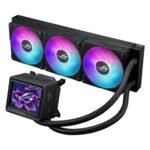 Asus ROG Ryujin III 360 ARGB Extreme 360mm Liquid CPU Cooler, 3x Enhanced Magnetic ROG ARGB Fans, Upgraded Customisable 3.5" LCD Display, Black