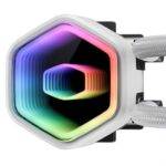 Cooler Master MasterLiquid 360 Core II 360mm ARGB Liquid CPU Cooler, Dual Chamber Pump w/ Infinity Mirror, White - Image 3