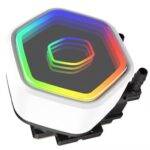 Cooler Master MasterLiquid 360 Core II 360mm ARGB Liquid CPU Cooler, Dual Chamber Pump w/ Infinity Mirror, White - Image 4