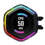 Cooler Master MasterLiquid 360 ION ARGB Liquid CPU Cooler, 360mm, Dual Chamber Design, 3 x Mobius ARGB Fans, Customisable LCD Display, 
 Black - Image 3