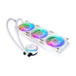 Cooler Master PL360 Flux ARGB 360mm Liquid CPU Cooler, 3x ARGB PWM Fans, RGB Pump Head, RGB Controller, White - Image 4