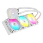 Corsair NAUTILUS 360 RS ARGB Liquid CPU Cooler, RS120 ARGB Magnetic Dome Fans, RGB Pump, Daisy-Chain Connections, White - Image 3