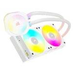 Corsair iCUE LINK TITAN 240 RX RGB Liquid CPU Cooler, RX120 RGB Magnetic Dome Fans, 20 LED Pump Head, iCUE LINK Hub Included, White - Image 2