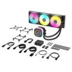 Corsair iCUE LINK TITAN 360 RX RGB Liquid CPU Cooler, RX120 RGB Magnetic Dome Fans, 20 LED Pump Head, iCUE LINK Hub Included, Black - Image 3