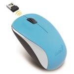 Genius NX-7000 Wireless Mouse, 2.4 GHz with USB Pico Receiver, Adjustable DPI levels up to 1200 DPI, 3 Button with Scroll Wheel, Ambidextrous Design, Blue - Image 2