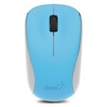 Genius NX-7000 Wireless Mouse, 2.4 GHz with USB Pico Receiver, Adjustable DPI levels up to 1200 DPI, 3 Button with Scroll Wheel, Ambidextrous Design, Blue - Image 3