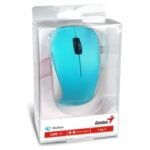 Genius NX-7000 Wireless Mouse, 2.4 GHz with USB Pico Receiver, Adjustable DPI levels up to 1200 DPI, 3 Button with Scroll Wheel, Ambidextrous Design, Blue - Image 6