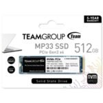 Team MP33 (TM8FP6512G0C101) 512GB NVMe SSD, M.2 Interface, PCIe Gen3, 2280, Read 1600MB/s, Write 1000MB/s, 3 Year Warranty - Image 2