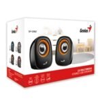 Genius SP-Q160 2.0 Desktop Speakers, Stereo Sound, USB Powered Plug and Play, 6w, 3.5mm with Volume Control, Grey - Image 3