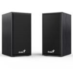 Genius SP-HF180 6W Wooden Desktop USB 2.0 Stereo Speakers with 3.5mm Audio Jack & Volume Control, Black - Image 2