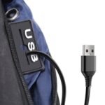 Marvo Scorpion Urbano 20 Black Waterproof 15.6 Inch Laptop Backpack with USB Charging Port (Grey) - Image 4