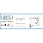 piXL Desk-Mounted Fully-Adjustable Single Monitor Arm for Screens up to 32 inch with VESA Mount & Built-In Cable Management - Image 3