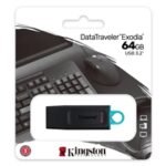 Kingston DataTraveler Exodia 64GB USB 3.2 Black with Cyan loop USB Flash Drive - Image 3