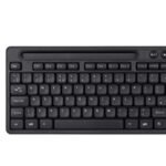 Evo Labs WM-757UK Wireless Keyboard and Mouse Combo Set, With Integrated Tablet/ Mobile/ Smartphone Stand, 2.4GHz Full Size Qwerty UK Layout Keyboard with Wireless Mouse, Ideal for Home/Office, Black - Image 4