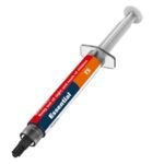 AKASA AK-T505-5G T5 Essential Thermal Compound Syringe, 5g, Grey, Low Thermal Resistance, Non-Curing, Non-Electrically Conductive, Includes Spreader & Cleaning Wipes - Image 3