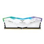 Team T-Force Delta RGB FF3D532G6400HC40BDC01 32GB 6400MHz DDR5 System Memory, 2 x 16GB, White, CL40-40-40-84 1.35V - Image 2