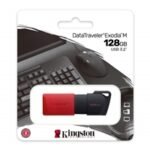 Kingston DataTraveler ExodiaM DTXM/128GB USB Flash Drive, 128GB, USB 3.2, Red / Black, Moving Cap Design - Image 3