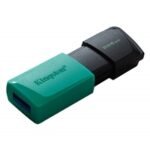 Kingston DataTraveler ExodiaM DTXM/256GB USB Flash Drive, 256GB, USB 3.2, Turquoise / Black, Moving Cap Design - Image 2