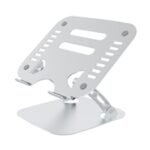 Prevo Aluminium Alloy Laptop Stand, Fit Devices from 11 to 17 Inches, Non-Slip Silicone, Height and Angle Adjustable - Image 2