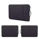 Prevo 14 Inch Laptop Sleeve, Side Pocket, Cushioned Lining, Black - Image 3