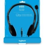 Logitech H111 Wired Headset, Stereo Sound, 3.5mm Audio Jack, Noise-Cancelling Microphone, Black - Image 2