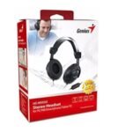 Genius HS-M505X Noise-cancelling Headset with Mic, 3.5mm Connection, Plug and Play with Adjustable Headbandand, In-line microphone and Volume Control, Black - Image 2