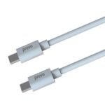 Prevo USB 2.0 60W C to C PVC cable, 20V/3A, 480Mbps, White, Superior Design & Performance, Retail Box Packaging - Image 3