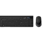 Genius SlimStar 8230 Bluetooth 5.3 and 2.4GHz Wireless Keyboard and Mouse Set, 12 Multimedia Function Keys, Full Size UK Layout, Optical Sensor Mouse, 1200dpi, Connect up to 3 devices simultaneously - Image 2