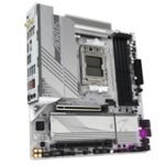 Gigabyte B650M AORUS ELITE AX ICE AMD AM5 Socket Motherboard, Micro-ATX, 4x DDR5 Slots, 2x M.2 Sockets, Fitted I/O Shield, 2.5GbE LAN, Wi-Fi 6E, 1x DisplayPort / 1x HDMI Port - Image 2