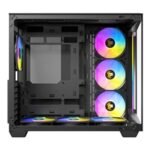 ANTEC Constellation C5 Black ARGB Case, 270' Full-view tempered glass, Dual Chamber, Support back-connect motherboards, 7 x ARGB PWM fans with built-in fan controller, ATX, Micro-ATX, ITX - Image 3