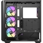 ANTEC Constellation C3 Black ARGB Case, 270' Full-View Tempered Glass, Dual Chamber, Tool-Free Design, 4 x ARGB PWM Fns With Built-In Fan Controller, ATX, Micro-ATX, ITX - Image 3