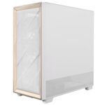 Antec FLUX Mid Tower PC Case - Tempered Glass, White/Wood, 5 PWM Fans, USB-C, E-ATX/ATX/mATX/ITX Compatibility - Image 5