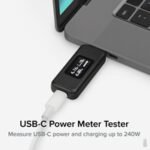 Plugable USBC-VAMETER3 Pass-Through USB-C VA Meter for High Power Devices - Image 2