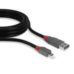 Lindy 36731 0.5m USB 2.0 Type A to Micro-B Cable, Anthra Line - Image 3