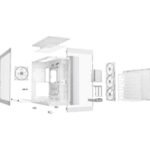 be-quiet! Light Base 900 FX, White, Full Tower E-ATX Case, Massive ARGB LED Strip, Full Windowed Design, 4 Light Wings 140mm PWM fans included - Image 5