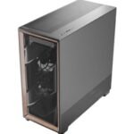 Antec Flux PRO Full Tower PC Case with Tempered Glass, Black/Wood, 6 Pre-Installed Fans, USB Type-C, E-ATX/ATX/mATX/mITX Compatibility - Image 6