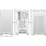 be quiet! Pure Base 501 Airflow White ATX Mid Tower Case with USB-A, USB-C, 2 x Pure Wings 2 140mm Black PWM Fans, Sleek Front Panel and Airflow Cover - Image 2