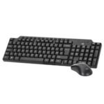Evo Labs CM-501UK Wired Multimedia Keyboard and Mouse Combo Set, USB Plug and Play, Full Size Qwerty UK Layout Keyboard with Optical Sensor Mouse, Ideal for Home or Office, Black - Image 2