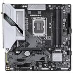 Gigabyte B760M GAMING PLUS WIFI DDR4 Intel 1700 Socket Motherboard, Micro-ATX, 4x DDR4 Slots, 2x M.2 Sockets, Fitted I/O Shield, GbE LAN, Wi-Fi 6, 1x DisplayPort / 1x HDMI Port - Image 2